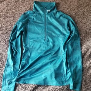 Teal Under Armour Workout Jacket Size Small